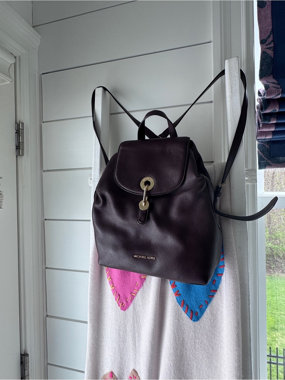 Michael KORS Raven backpack, like new, dark brown - Picture 2 of 4